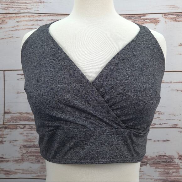 Soma Sport Yoga Strappy Back Bra Grey Size XL - Picture 1 of 4